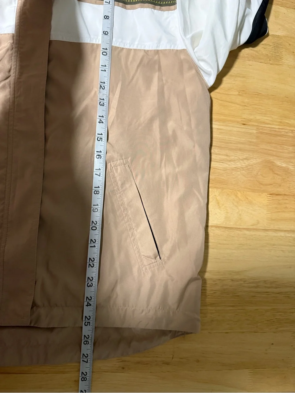 Oleg Cassini Sport Men’s Windbreaker Jacket Medium Tan